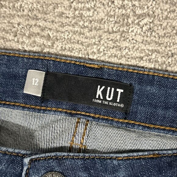 Kut From The Kloth Jeans Womens 12 Catherine Boyfriend Blue Denim Stretch New - Picture 4 of 14